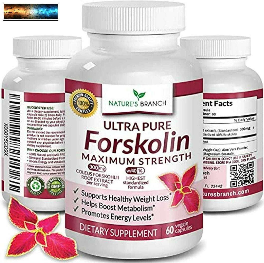 Premium 100% Ultra Puro Forskolin Per Peso Perdita Max Forza W/ 40% Standardiz