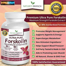 Cargar imagen en el visor de la galería, Premium 100% Ultra Puro Forskolin Per Peso Perdita Max Forza W/ 40% Standardiz
