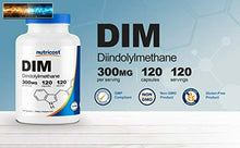 이미지를 갤러리 뷰어에 로드 , Nutricost Dim (Diindolylmethane) Plus Bioperine 300mg, 120 Végétarien Capsules
