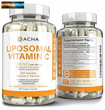 Cargar imagen en el visor de la galería, Naturel Liposomale Vitamine C - 200 Capsules, 1500mg, Immune Système &amp; Collagène
