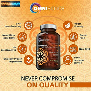 Organic Turmeric Curcumin Supplement 1500mg with BioPerine 95% Standardized Cu