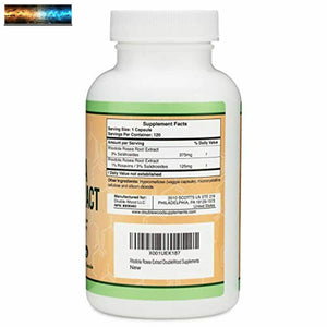 Rhodiola Rosea Supplément 500mg, 120 Végétalien Capsules (Fait Et Testé Dans USA