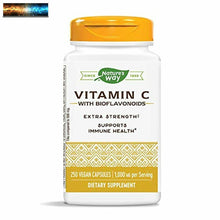 將圖片載入圖庫檢視器 Nature&#39;s Way Vitamin C 1000 MG Mit Bioflavonoide ; Vitamin C für Portionen
