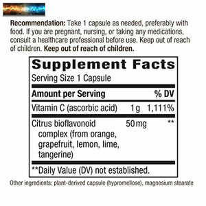 Nature's Way Vitamin C 1000 MG Mit Bioflavonoide ; Vitamin C für Portionen