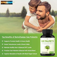 將圖片載入圖庫檢視器 Saw Palmetto Supplemento Per Prostata Salute [Extra Forza ] 600mg Complesso
