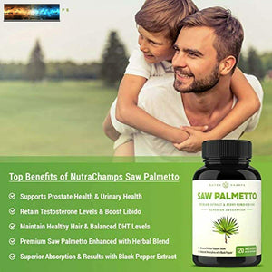 Saw Palmetto Supplemento Per Prostata Salute [Extra Forza ] 600mg Complesso