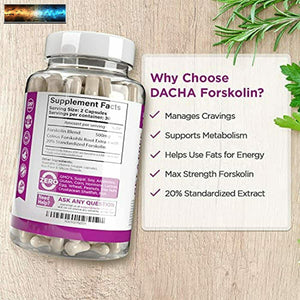 Naturale Forskolin Max Forza Formula- 500mg Coleus Estratto, Keto Dieta Pills Th