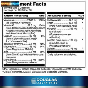 Douglas Laboratories - Cabello,Piel & Uña Plus - Vitaminas,Minerales,Y Nutriente