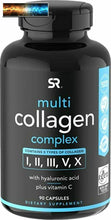 이미지를 갤러리 뷰어에 로드 , Multi Kollagen Tabletten (Typ I, II, III, V, X) Hydrolysiert Peptide Mit H
