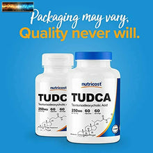 將圖片載入圖庫檢視器 Nutricost Tudca 250mg,60 Kapseln (Tauroursodeoxycholic Säure) - Premium Qualität
