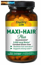 이미지를 갤러리 뷰어에 로드 , Country Life Maxi-Hair Plus 240 Pillole Veg
