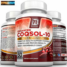 이미지를 갤러리 뷰어에 로드 , BRI Nutrition COQ10 100mg Ubiquinone Corazón Salud - 2.6X Higher Total Coenzima
