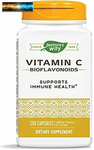 Charger l&#39;image dans la galerie, Nature&#39;s Way Vitamine C 500 MG Avec Bioflavonoïdes ; 1000 MG pour Portion
