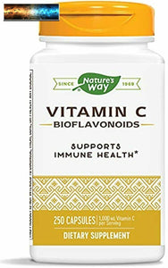 Nature's Way Vitamine C 500 MG Avec Bioflavonoïdes ; 1000 MG pour Portion