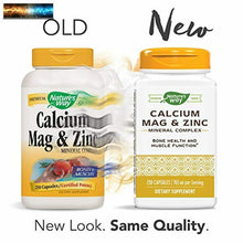 Load image into Gallery viewer, Nature&#39;s Way Calcium, Magnesium &amp; Zink, 765 MG für Portionen, 250 Kapseln
