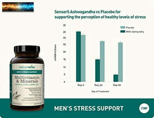 Carica l&#39;immagine nel visualizzatore di Gallery, NatureWise Multivitamine pour Hommes Journalier Stress Support Avec Sensoril
