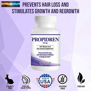 Propidren Da Hairgenics - Dht Blocker Con Saw Palmetto a Prevenire Capelli Loss