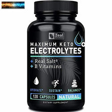 이미지를 갤러리 뷰어에 로드 , Keto Électrolyte Supplément (120 Capsules) Maximum Keto Électrolytes Compléments
