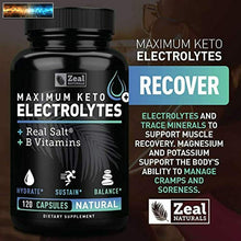 이미지를 갤러리 뷰어에 로드 , Keto Électrolyte Supplément (120 Capsules) Maximum Keto Électrolytes Compléments
