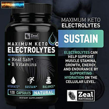 이미지를 갤러리 뷰어에 로드 , Keto Électrolyte Supplément (120 Capsules) Maximum Keto Électrolytes Compléments
