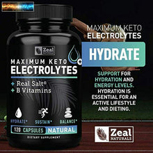 이미지를 갤러리 뷰어에 로드 , Keto Électrolyte Supplément (120 Capsules) Maximum Keto Électrolytes Compléments
