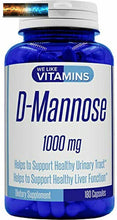 Cargar imagen en el visor de la galería, D-Mannose 1000mg pour Portion 180 Capsules - 3 Mois Supply - D Mannose Supplemen
