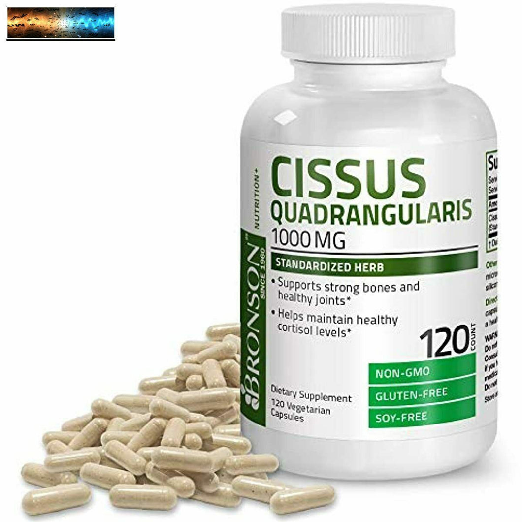 Bronson Cissus Quadrangularis Extrakt 1000 MG Kapseln - Stark Knochen & Gesund