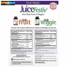 이미지를 갤러리 뷰어에 로드 , Natrol Juicefestiv Täglich Früchte Und Gemüse Kapseln Mit Selenoexcell Für Impro
