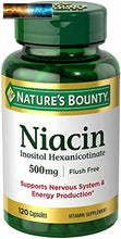 Load image into Gallery viewer, Nature&#39;s Bounty Niacina Flush Gratuito 500 MG

