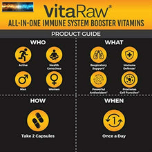 Cargar imagen en el visor de la galería, VitaRaw Immune Unterstützung Vitamine - Zink, Holunder, C, Echinacea, Olive
