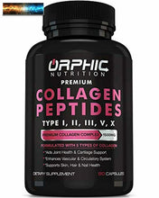 Load image into Gallery viewer, Premium Kollagen Peptide Kapseln 1500mg - Typen I, II, III, V, X - Fördert Ha
