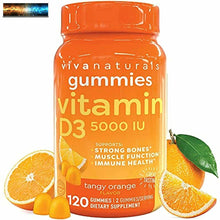 Load image into Gallery viewer, Vitamin D3 5000 Iu (120 D Gummies, 125mcg) - Immune Unterstützung, Stark Knochen
