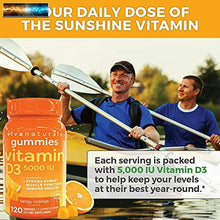 Load image into Gallery viewer, Vitamin D3 5000 Iu (120 D Gummies, 125mcg) - Immune Unterstützung, Stark Knochen
