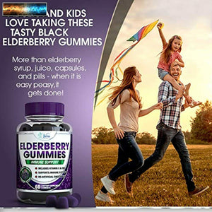 Sambucus Holunder Gummies Erwachsene Kinder - Mit Zink Und Vitamin C Immune