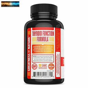 ZHOU Thyroid Support Complex with Iodine Energy, Metabolism & Focus Formula