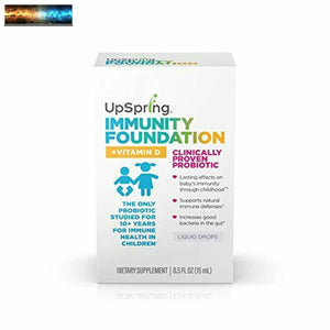 Upspring Immunity Foundation Probiotic for Infants & Toddlers with Vitamin D F