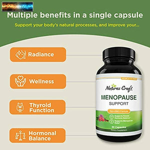Hierbas Complejo Menopausia Suplementos para Mujer - Natural Equilibrio Hormonal