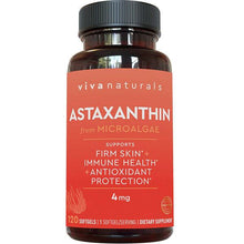 Cargar imagen en el visor de la galería, Viva Naturals Puro Astaxantina Potente Antioxidante Protección Cápsulas Blandas
