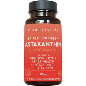 Viva Naturals Puro Astaxantina Potente Antioxidante Protección Cápsulas Blandas