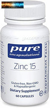 將圖片載入圖庫檢視器 Pure Encapsulations Zinc 15 mg Zinc Picolinate Supplement for Immune System Su
