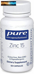 Pure Encapsulations Zinc 15 mg Zinc Picolinate Supplement for Immune System Su