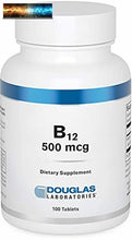 將圖片載入圖庫檢視器 Douglas Laboratories - B-12-500 Mcg. Vitamina B12A Apoyo Metabolismo, Rojo Bloo
