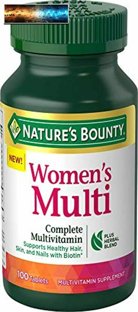 Mujer Multivitaminas Por Nature's Bounty, Vitamina Suplemento, Soporte Sano Pelo