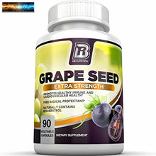 Load image into Gallery viewer, BRI Nutrition Grapeseed Extract - 400mg Maximum Strength 95% Proanthocyanidins S
