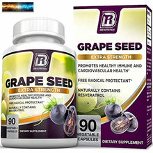 Load image into Gallery viewer, BRI Nutrition Grapeseed Extract - 400mg Maximum Strength 95% Proanthocyanidins S

