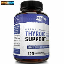 Cargar imagen en el visor de la galería, Thyroid Support Complex with Iodine + BioPerine - 120 Vegetarian Capsules Natura

