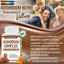 Cargar imagen en el visor de la galería, Premium Mushroom Supplement - Immunity Support, Nootropic Brain Lio
