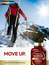 Cargar imagen en el visor de la galería, Antarctic Krill Oil 2000 mg 120 Softgels Omega-3 EPA, DHA, with Astaxanthin Su
