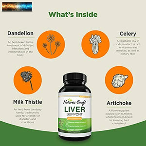 Milk Thistle Liver Detox Pills - liver Support Supplement with milk thistle Dand