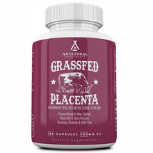 Carica l&#39;immagine nel visualizzatore di Gallery, Ancestral Supplements Grass Fed Placenta (with Liver) After Birth 500mg 180 Caps
